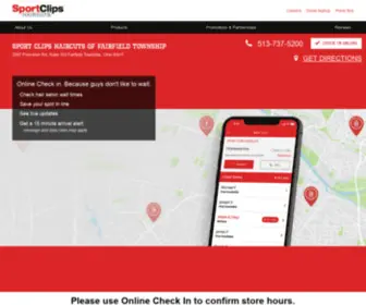 Haircutmenfairfieldtownshipoh.com(Sport Clips Bridgewater Falls) Screenshot
