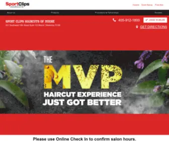 Haircutmenmooreok.com(Sport Clips Moore) Screenshot