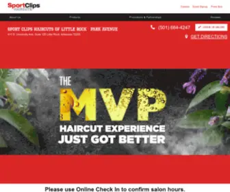 Haircutmenparkavenuelittlerockar.com(Sport Clips Little Rock) Screenshot