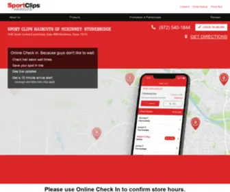 Haircutmenstonebridgetx.com(Sport Clips McKinney) Screenshot