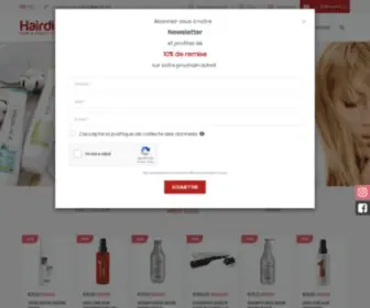 Hairdis.com(Coiffure) Screenshot