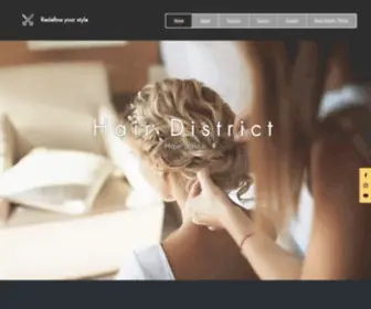 Hairdistrict.ca(Hair District was established in 2010 and) Screenshot