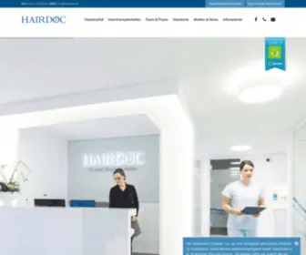 Hairdoc.de(Haartransplantation Düsseldorf) Screenshot