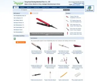 Hairdressing-Tools.com(Quality Hair Straightening Tools & Hair Curling Iron Manufacturer) Screenshot