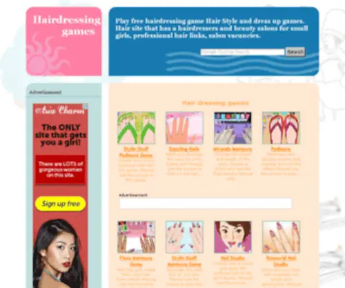 Hairdressing247.com(Hairdressing games) Screenshot