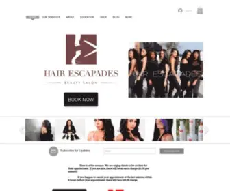 Hairescapades.com(HAIR ESCAPADES) Screenshot