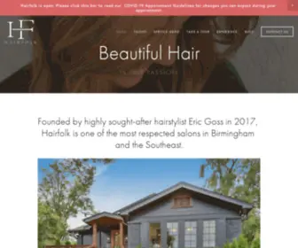 Hairfolk.com(Hairfolk Salon) Screenshot