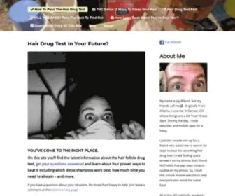 Hairfollicledrugtest.info(How To Pass A Hair Drug Test in 2020) Screenshot