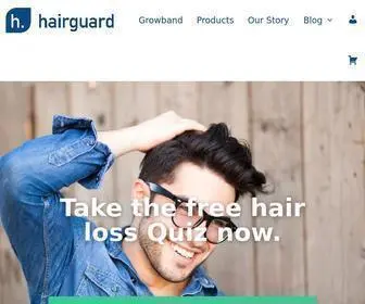 Hairguard.com(The Science of Healthy Hair) Screenshot