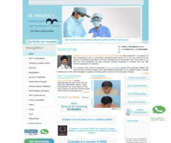 Hairhospi.com(Dr.Madhu) Screenshot