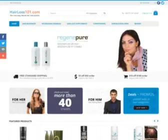 Hairloss101.com(Best Natural Hair Regrowth and Nourishing Solutions) Screenshot