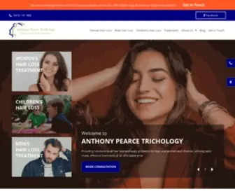 Hairlossclinic.com.au(Anthony Pearce Trichology) Screenshot