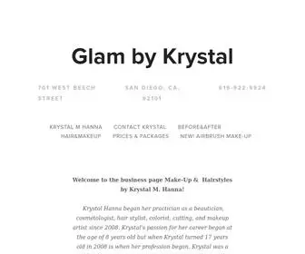 Hairmakeupbykrystalhanna.com(Glam by Krystal) Screenshot