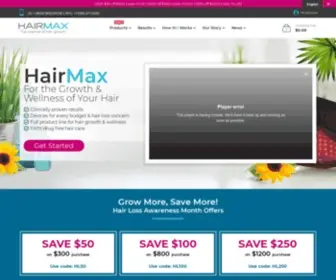 Hairmax.com(HairMax®) Screenshot