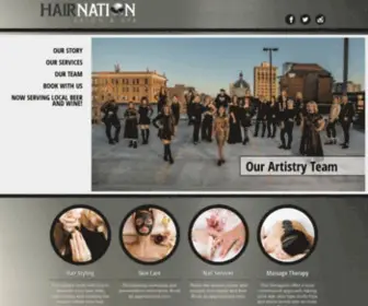 Hairnationsalon.com(Hair Nation Salon & Spa) Screenshot