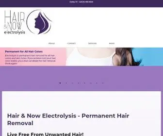 Hairnowelectrolysis.com(Hair & Now Electrolysis) Screenshot