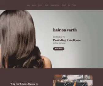 Haironearth.info(Hair on earth) Screenshot