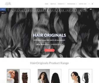 Hairoriginals.com(Remy Virgin Human Hair Extensions Manufacturer) Screenshot