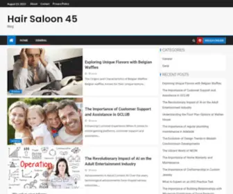 Hairsaloon45.com(Hairsaloon 45) Screenshot