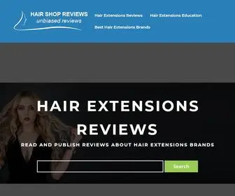 Hairshopreviews.com(Read Hair Extensions Reviews) Screenshot