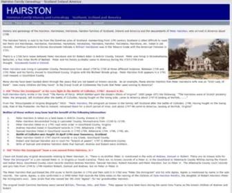 Hairston.org(Family History and Genealogy) Screenshot