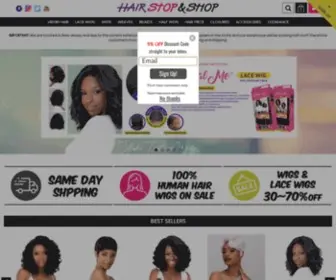 Hairstopandshop.com(Hair Stop and Shop) Screenshot