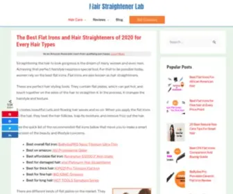 Hairstraightenerlab.com(Best Flat Irons 2020) Screenshot