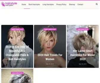 Hairstylesamples.com(Most Popular Hairstyles for 2018) Screenshot