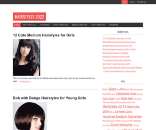 Hairstylesforhaircuts.com(Hairstyles for Haircuts) Screenshot