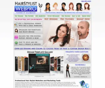 Hairstylistwebpro.com(Hair Stylist Websites) Screenshot
