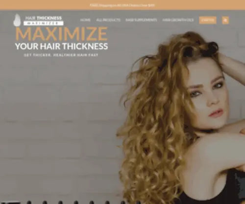 Hairthicknessmaximizer.com(Hair Thickness Maximizer) Screenshot