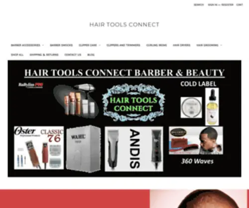 Hairtoolsconnect.com(Hair Tools Connect) Screenshot