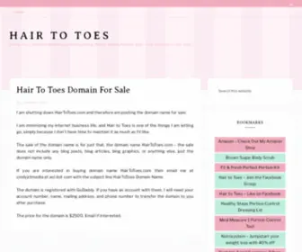 Hairtotoes.com(Hair to Toes) Screenshot