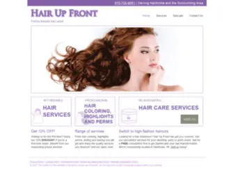 Hairupfront.com(Hair Up Front) Screenshot