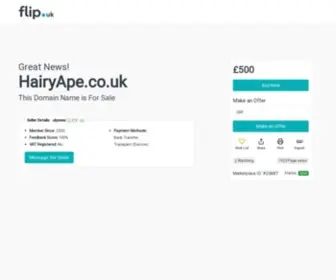 Hairyape.co.uk(hairyape) Screenshot