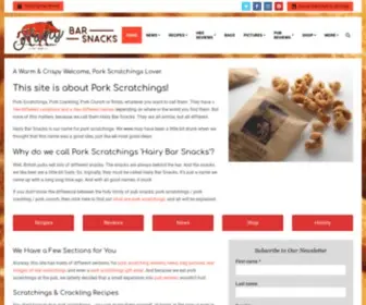 Hairybarsnacks.com(Pork Scratchings Reviews) Screenshot