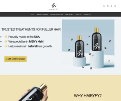 Hairyfy.com(Shopify Template) Screenshot