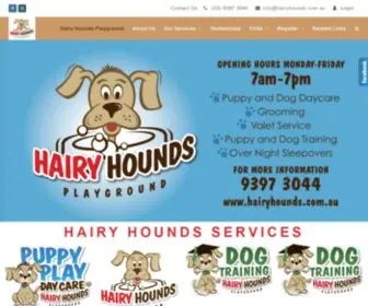 Hairyhounds.com.au(Dog Walks Training Grooming Williamstown Melbourne) Screenshot