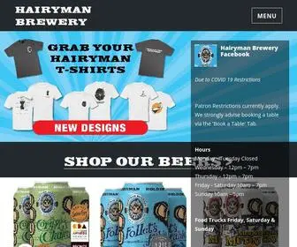 Hairyman.com.au(Australia local and independent Craft Beer Brewery Sydney. Australia wide delivery) Screenshot