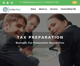 Haitaxpros.com(Tax preparation) Screenshot