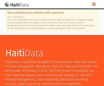 Haitidata.org(Welcome) Screenshot