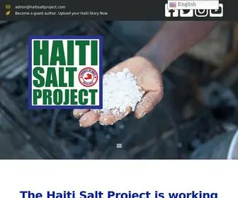 Haitisaltproject.com(The Haiti Salt Project) Screenshot