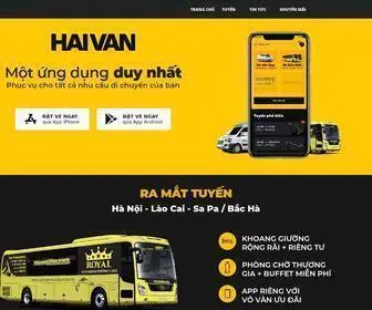 Haivan.com(Website chính thức hãng xe Hải Vân. Dịch vụ vận tải hành khách chuyên nghiệp) Screenshot