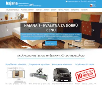 Hajana.sk(Sklápacie postele a sklopné postele Hajana) Screenshot