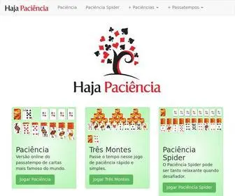 Hajapaciencia.com.br Screenshot