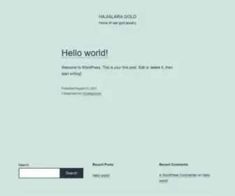 Hajialaragold.com(Home of real gold jewelry) Screenshot