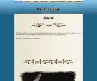 Hakansazyek.com(Özgeçmiş) Screenshot