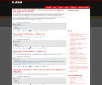 Hakbil.com(Value cannot be null.Parameter name) Screenshot