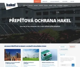 Hakel.cz(Přepěťová ochrana a svodiče přepětí) Screenshot