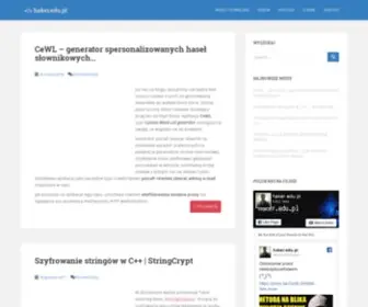 Haker.edu.pl(Hakerstwo dla wszystkich! Audyt bezpieczeństwa) Screenshot